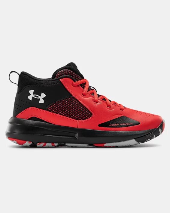 Under Armour Grade School UA Lockdown 5 Basketball Shoes Red Size: (5)