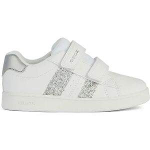 Geox Sneakers Bianche Ragazza BIANCO/ARGENTO 28