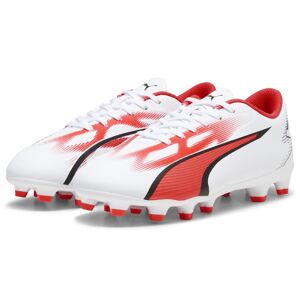 Puma Ultra Play FG/AG Jr - scarpe da calcio per terreni compatti/duri - ragazzo White/Red 1 UK