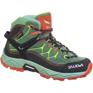 Salewa Alp Trainer Mid GTX JR - scarpe trekking - bambino Green/Black/Orange 29