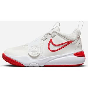 Nike Scarpe Team Hustle D 11 Bianco e Rosso Bambino DV8994-102 2Y