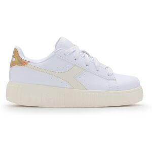 Diadora Game Step Ps Bianco Oro Sneakers Bambina EUR 28 / UK 10