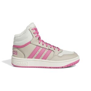 ADIDAS Hoops Mid 3.0 GS Beige Rosa Sneakers Bambina EUR 35.5 / UK 3