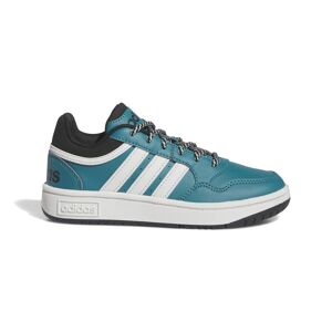 ADIDAS Hoops 3.0 Gs Azzurro Bianco Nero Scarpe Ginnastica Bambino EUR 37 1/3 / UK 4,5