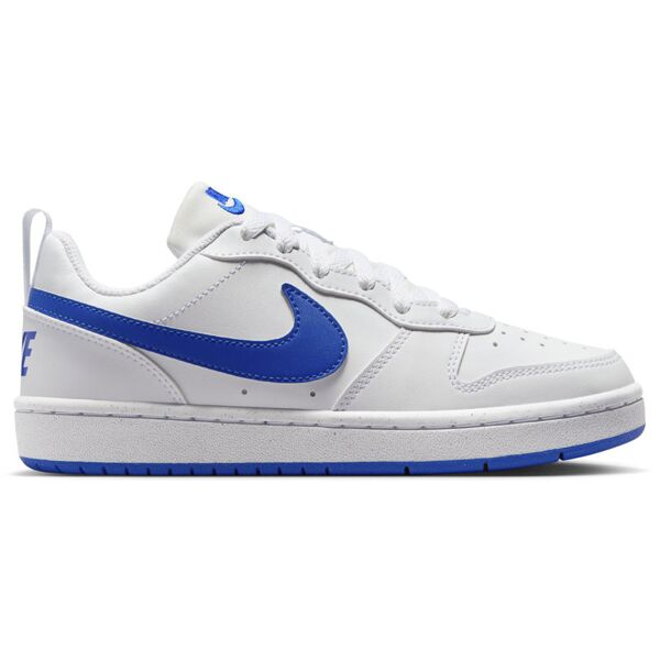 nike court borough low recraft - sneakers - ragazzo white/blue 7y us