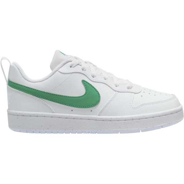 nike court borough low recraft - sneakers - bambino white/green 7y us