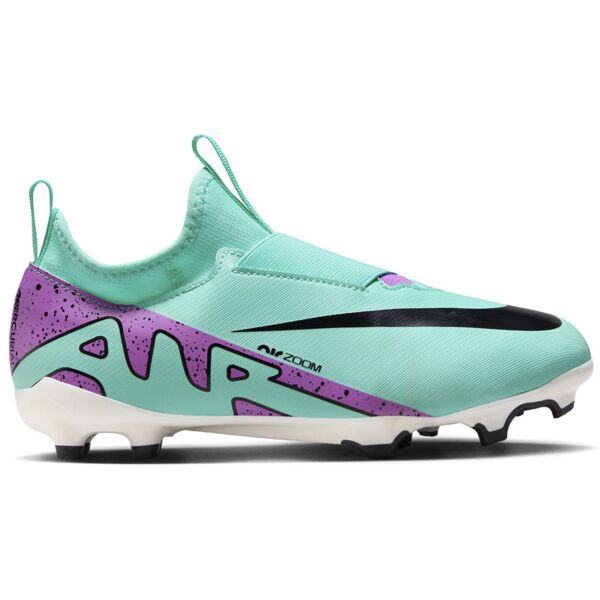 nike jr zoom mercurial vapor 15 academy mg - scarpe da calcio multisuperfici - bambino light blue/purple 6y us