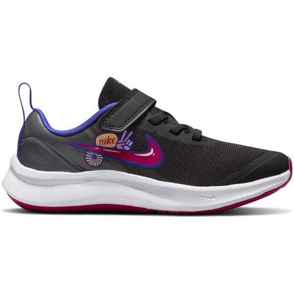 nike star runner 3 se - scarpe da ginnastica - bambina black/pink 10,5c us