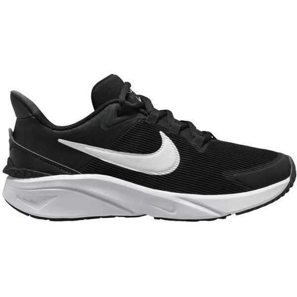 nike star runner 4 - scarpe running neutre - ragazzo black/white 6,5y us