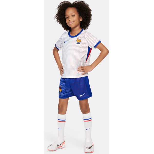 nike divisa da calcio replica in 3 pezzi  fff 2024 stadium per bambino/a – away - bianco