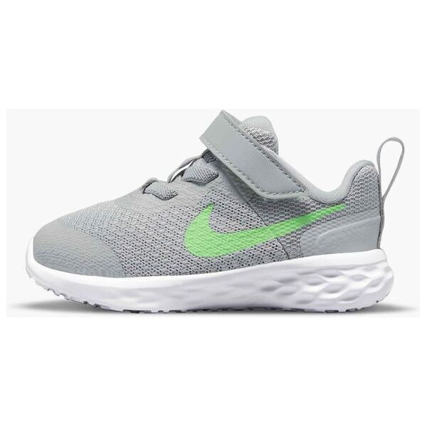 nike scarpe revolution 6 grigio e verde bambino dd1094-009 4c