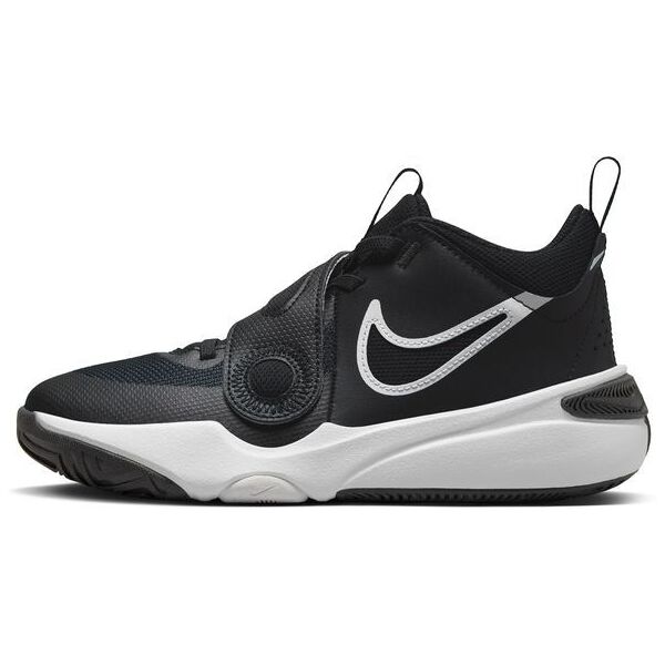 nike scarpe da basket team hustle bianco e nero bambino dv8996-002 5y