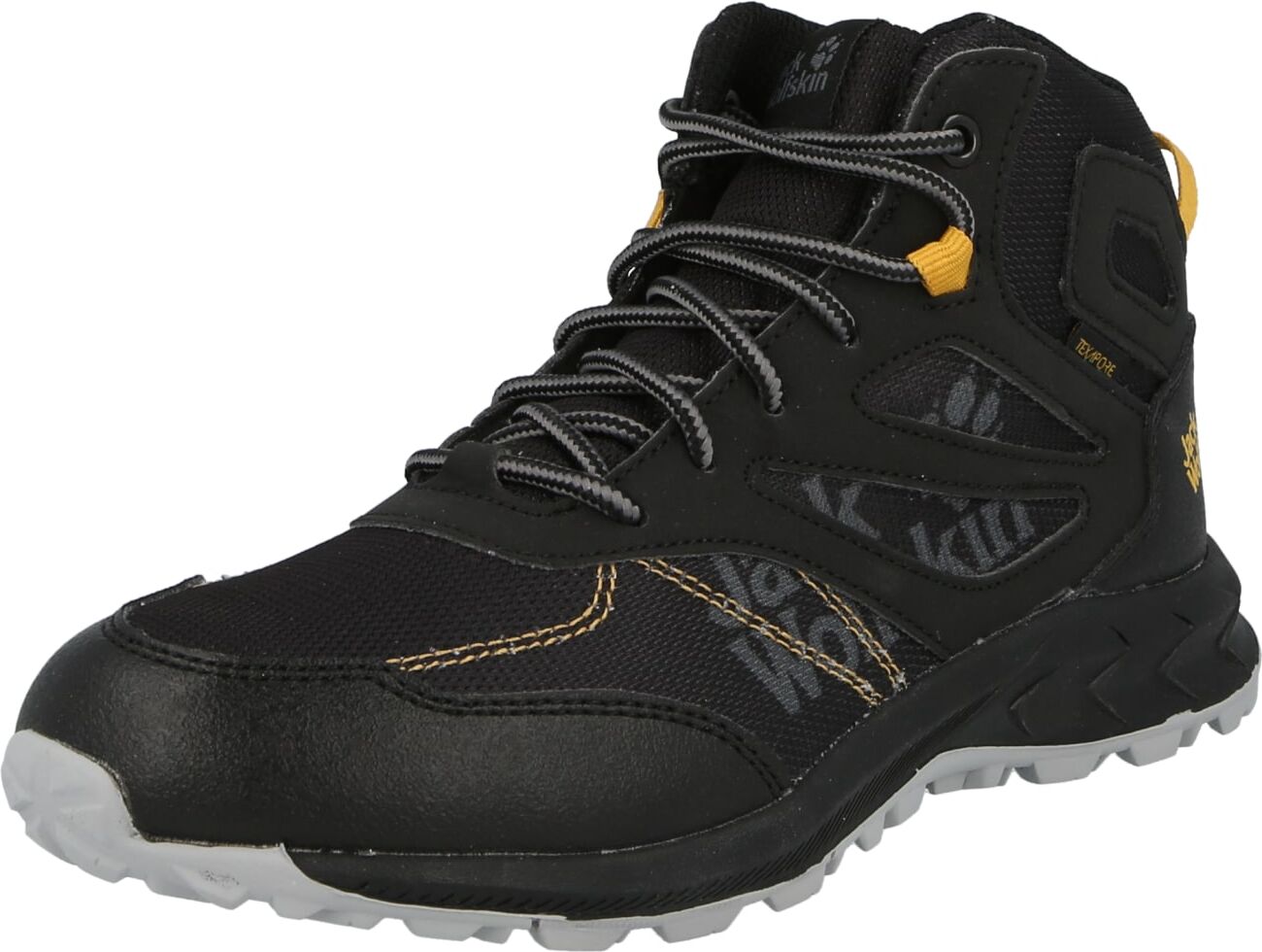 JACK WOLFSKIN Boots 'WOODLAND TEXAPORE' Nero