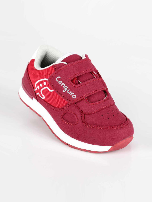 Canguro Scarpe sportive per bambina con strappo Scarpe sportive bambina Rosso taglia 22