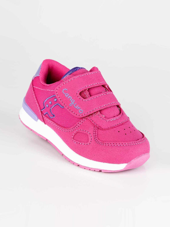 Canguro Scarpe sportive per bambina con strappo Scarpe sportive bambina Fucsia taglia 22