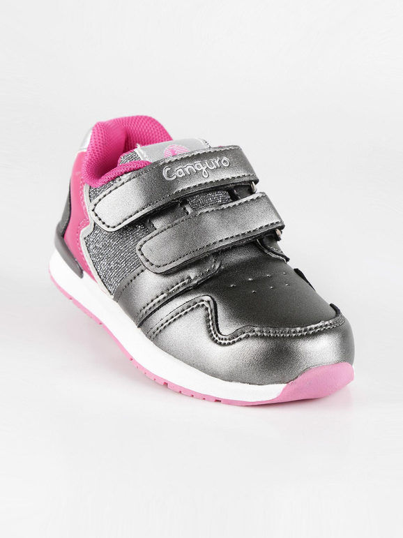 Canguro Scarpe sportive per bambini con strappi Scarpe sportive bambina Grigio taglia 22