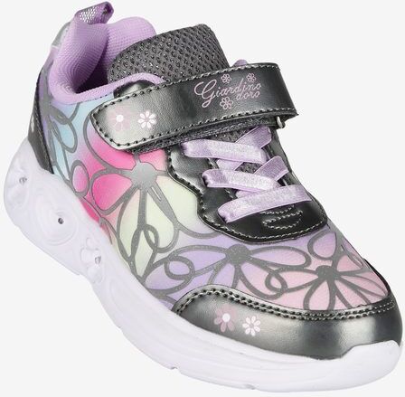 Giardino D'Oro Sneakers da ragazza a fiori con luci Scarpe sportive bambina Grigio taglia 35