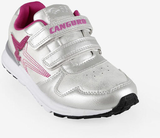 Canguro Sneakers sportive con strappi Scarpe sportive bambina Argento taglia 35