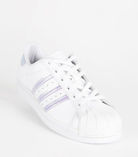 Adidas Superstar J Sneakers stringate da ragazza Sneakers Basse donna Bianco taglia 35.5