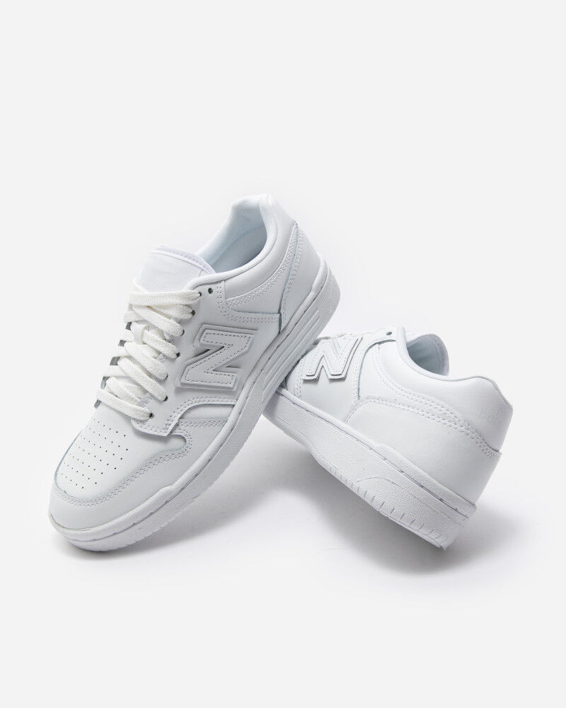 New Balance Scarpe Sneakers Unisex 480 L3W Total White Low Court Lifestyle