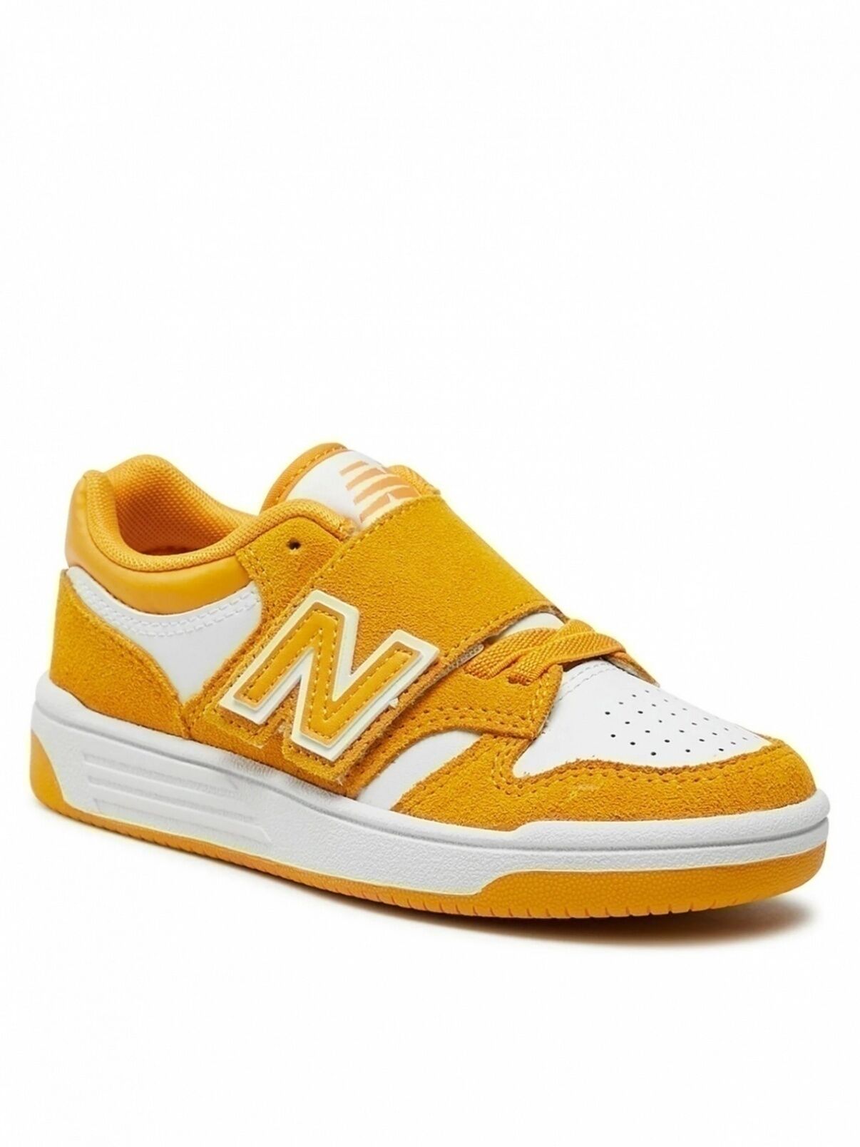 New Balance Scarpe Sneakers Bambini Unisex 480 Giallo Strappo velcro Lifestyle