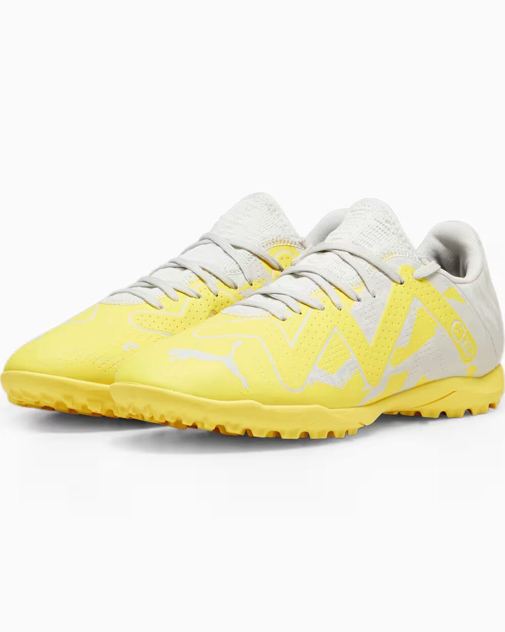 Puma Scarpe Calcio Calcetto Future Play TURF Trainers Grigio Giallo