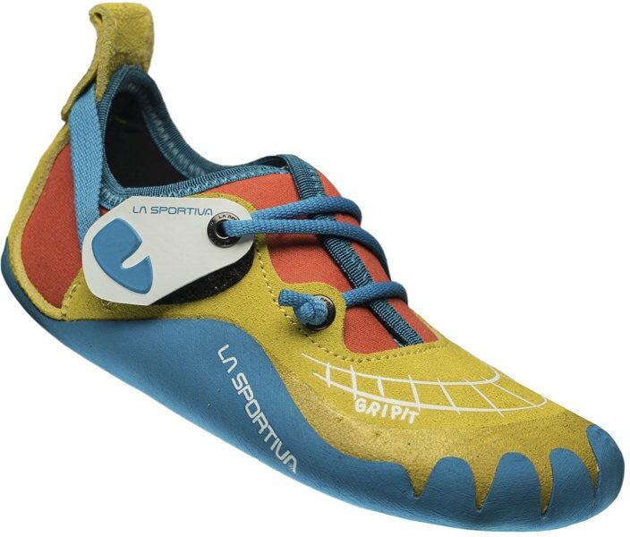 La Sportiva Gript - scarpette da arrampicata - bambino Yellow/Blue 34 EU