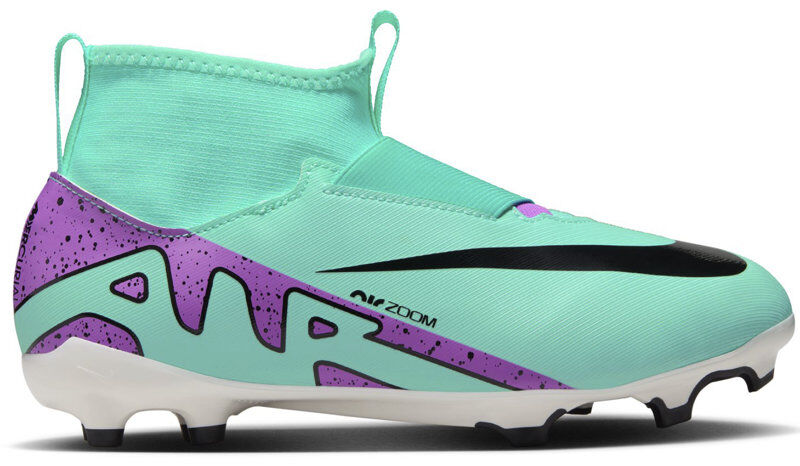 Nike Jr. Zoom Mercurial Superfly 9 Academy FG/MG - scarpe da calcio multisuperfici - bambino Light Blue/Purple 5Y US