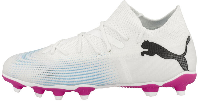 Puma Future 7 Match FG/AG Jr - scarpe da calcio per terreni compatti/duri - ragazzo White/Pink 5,5 UK