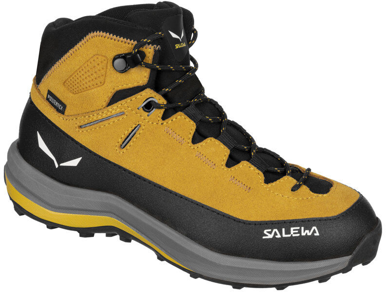 Salewa Mtn Trainer 2 Mid Ptx Book - scarpe trekking - bambino Yellow/Black 30 UK
