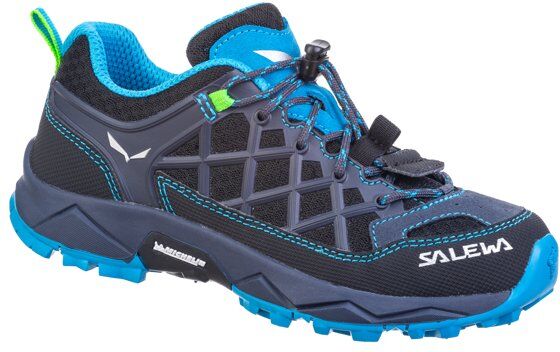 Salewa Wildfire - scarpe da trekking - bambino Blue/Fluo 31