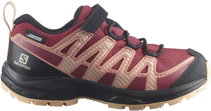 Salomon XA PRO V8 CSWP K - scarpa trail running - bambino Dark Red 29 EU