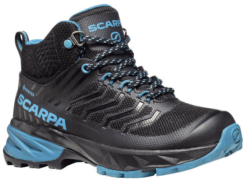 Scarpa Rush Mid GTX - scarpe trekking - bambino Black/Light Blue 31 EU