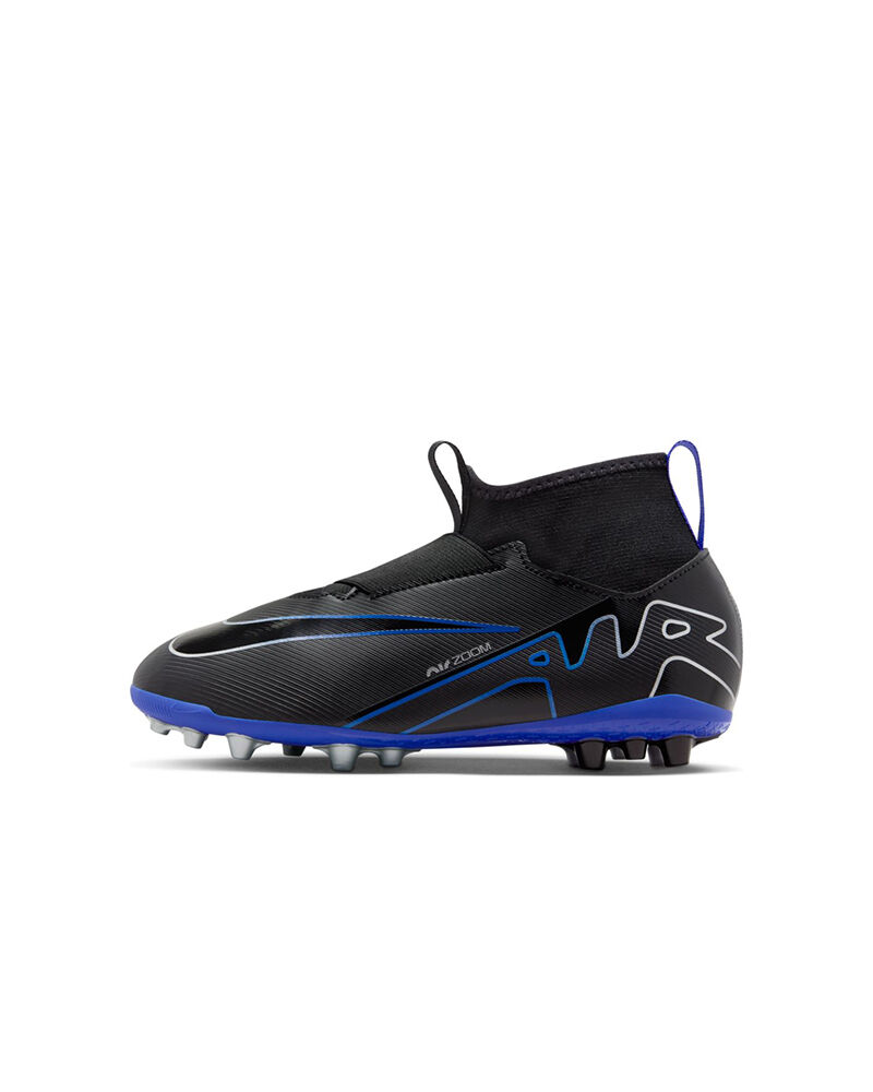 Nike Scarpe da calcio Mercurial Superfly 9 AG Nero e Blu Bambino DJ5613-040 5.5Y