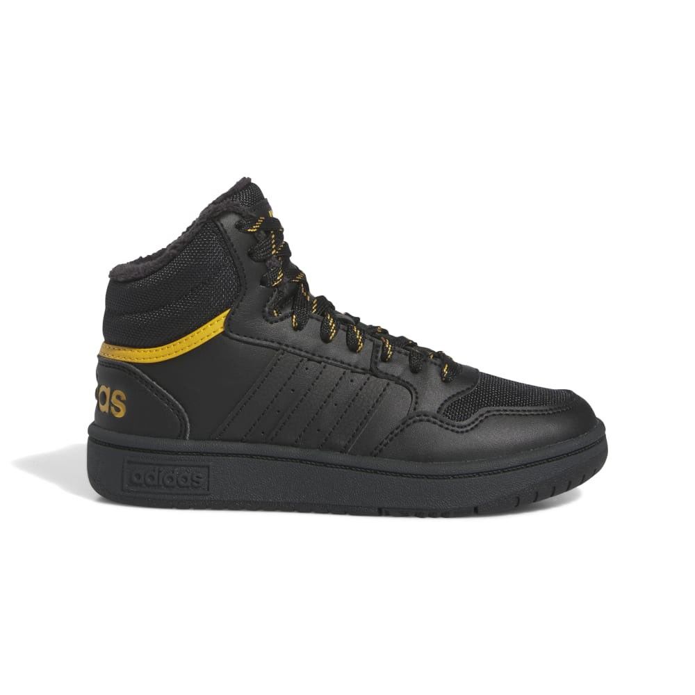 ADIDAS Hoops Mid 3.0 GS Nero Giallo Sneakers Bambino EUR 36 / UK 3,5