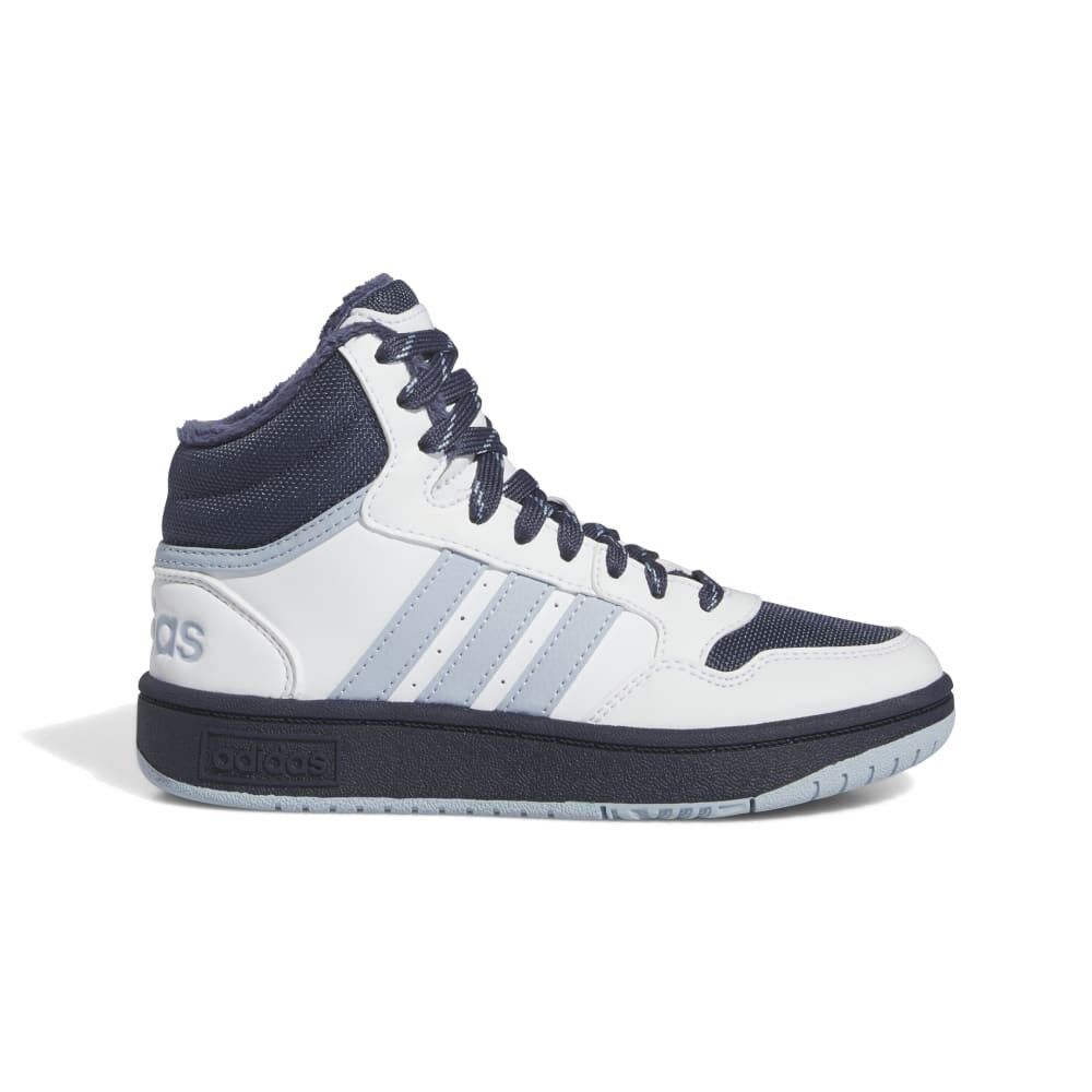 ADIDAS Hoops Mid 3.0 Gs Bianco Blu Sneakers Bambino EUR 38 2/3 / UK 5,5