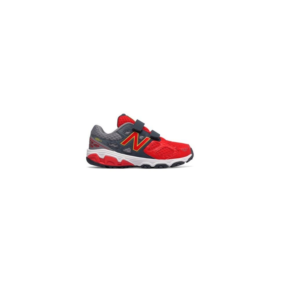 New Balance 680 Synthetic Velcro Ps/Gs Grigio/rosso EUR 28 / US 10.5