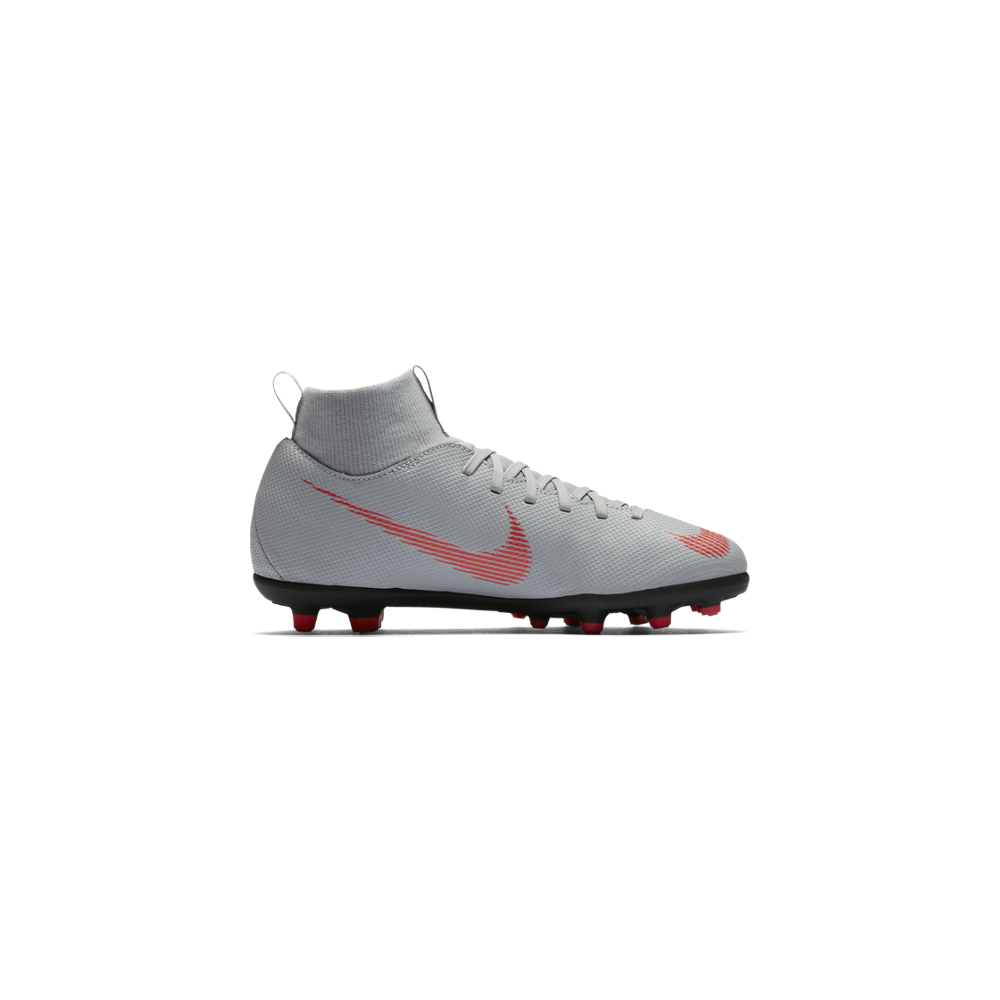 Nike Superfly 6 Club Mg Grigio/Rosso Bambino EUR 37.5 / US 5Y