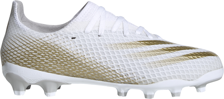 ADIDAS scarpe da calcio x ghosted .3 mg bianco oro bambino EUR 28 / UK 10.5k