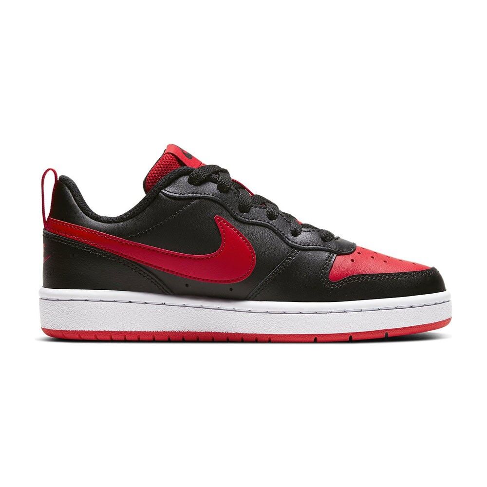 Nike Sneakers Court Borough Low 2 Gs Nero Rosso Bambino EUR 38 / US 5.5Y