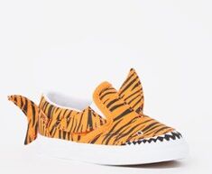 VANS V Shark slip-on met dierenprint - Oranje