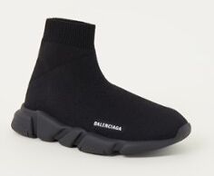 Balenciaga Speed Trainer met logo - Zwart