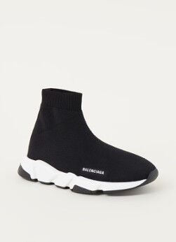 Balenciaga Speed Trainer met logo - Zwart