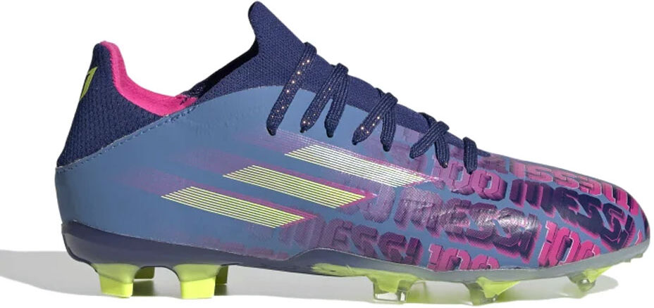 adidas X Speedflow Messi.1 Gras Voetbalschoenen (FG) Kids Blauw Roze Geel - 36 ⅔