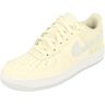 Nike Air Force 1 (GS), lage gymschoenen voor kinderen en jongeren, Pale Ivory Football Grey 110, 38.5 EU