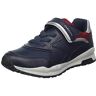 Geox J PAVEL A jongens Sneaker, Navy Dk Red, 26 EU