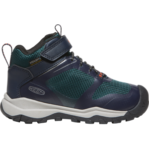 Keen Kids' Wanduro Waterproof Boot Sky Captain-Sea Moss 31, Sky Captain-Sea Moss