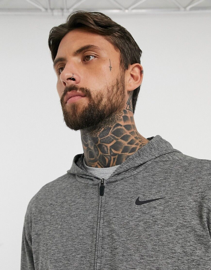 Nike Training Nike Yoga zip-up hoodie in dark grey  Grey