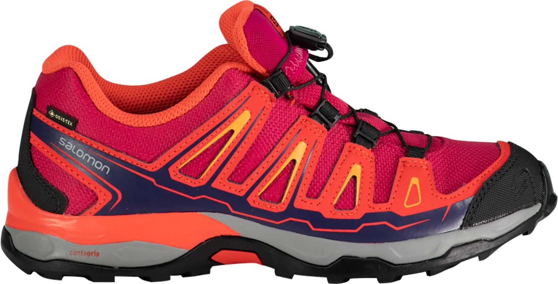 Salomon X Ultra GTX, tursko junior 32 Sangria/Poppy Red/Br