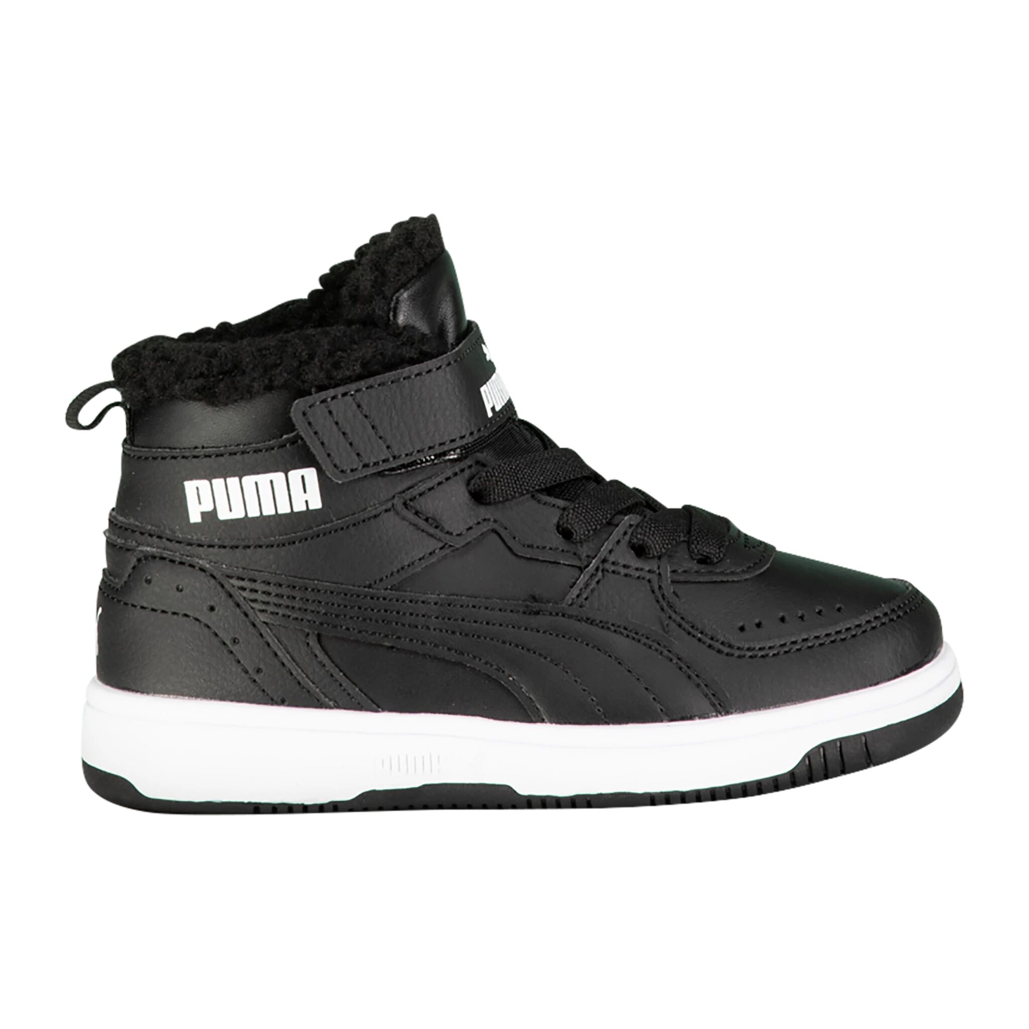 Puma Rebound Joy Fur Ps Jr 28 Puma Black-Puma Whit
